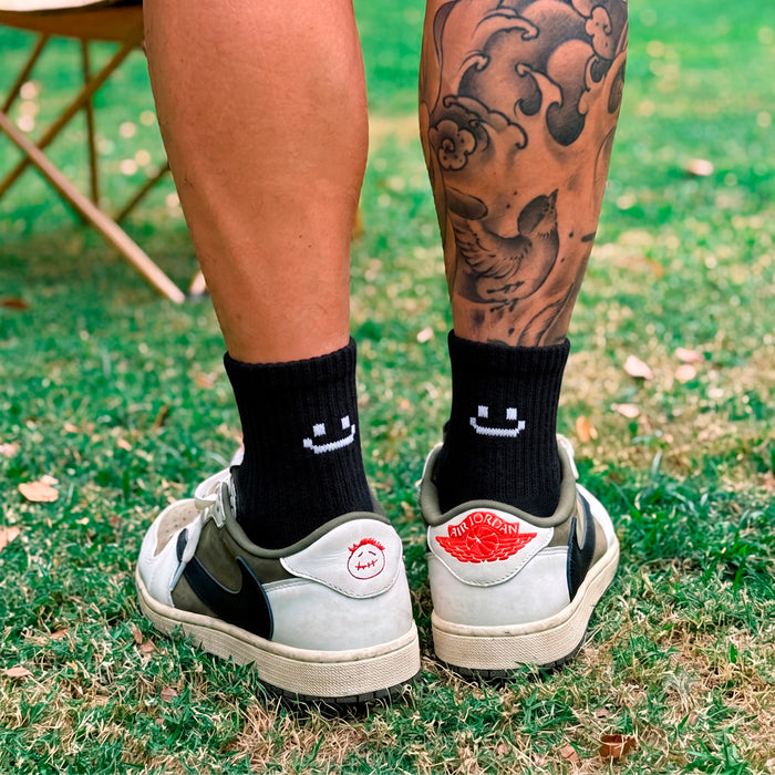 Calcetines Negro Carita Feliz