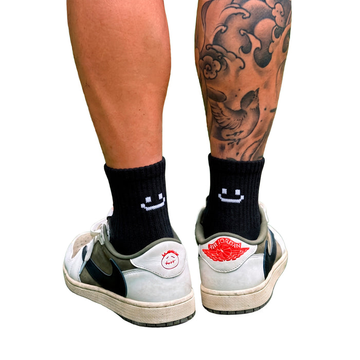 Calcetines Negro Carita Feliz