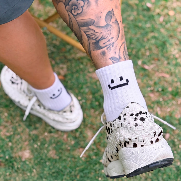 Calcetines Blanco Carita Feliz
