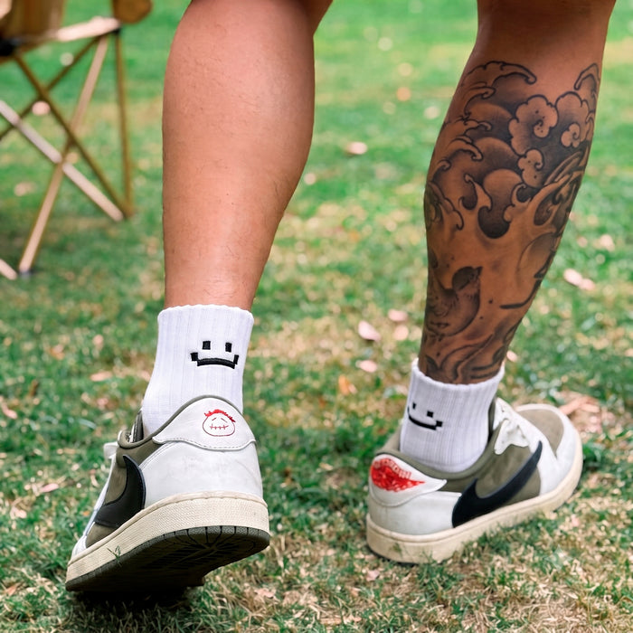 Calcetines Blanco Carita Feliz