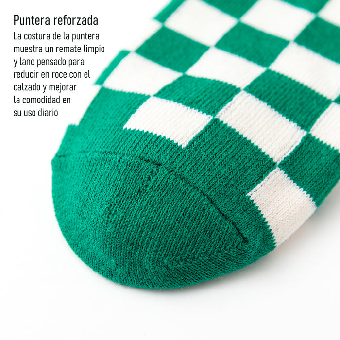 Calcetines Cuadrados Blancos y Negros