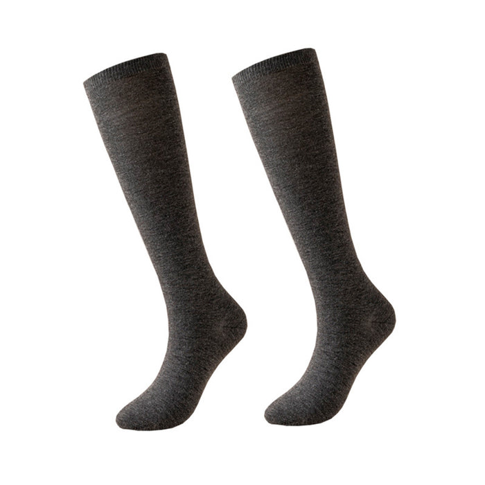 Calcetines Delgados Lisos Extralargos Gris