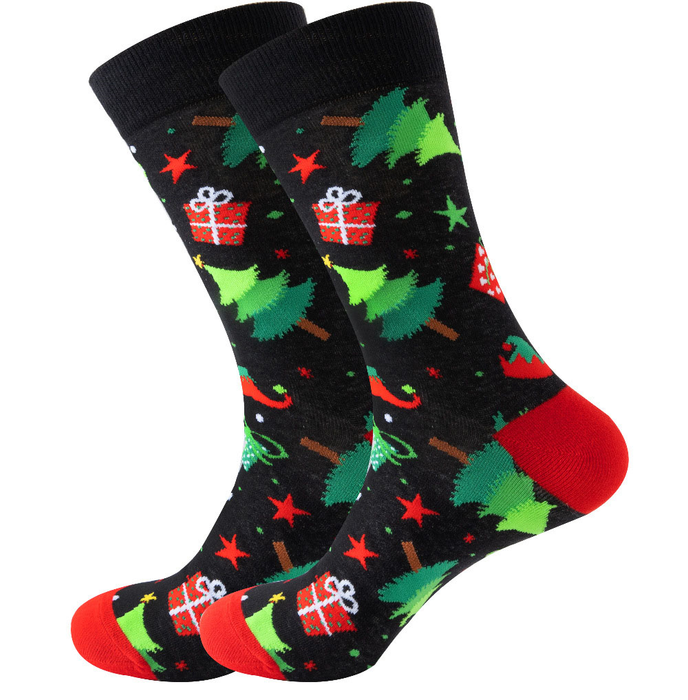 Calcetines Árboles y Regalos Navideños