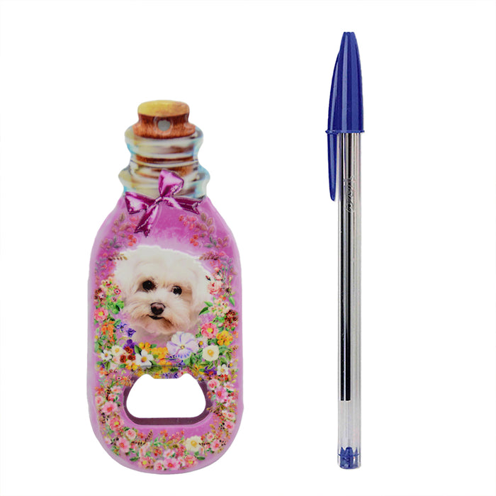 Abrebotellas perros florales imanes ceramica maltes 3917-2
