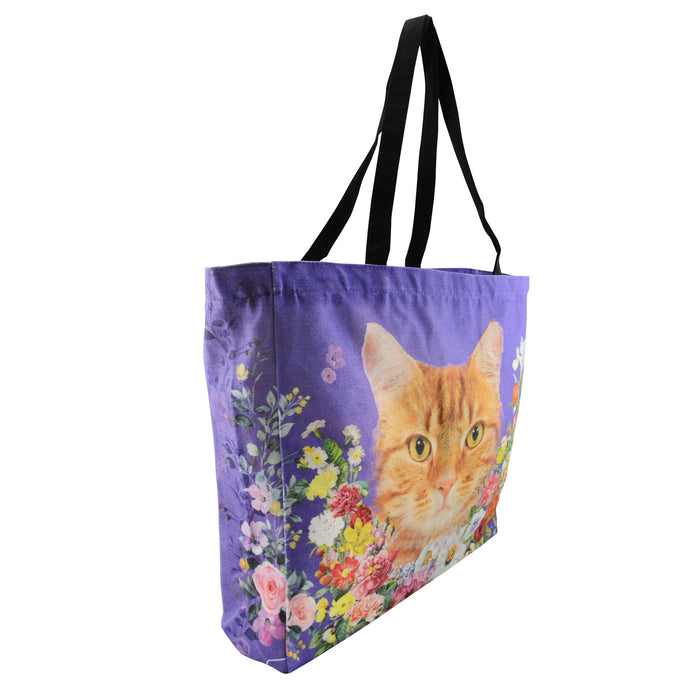 Bolso gato floral rectangular