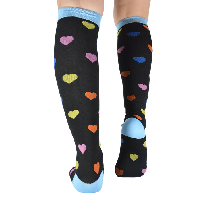 Bucanera compresion nylon corazones colores 149-150