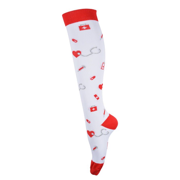 Bucanera largo nylon compresion estetoscopio corazones inyecctadora 59-60
