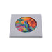 Posaolla colgante ceramica corcho colibri flores hilo celeste 4212-5