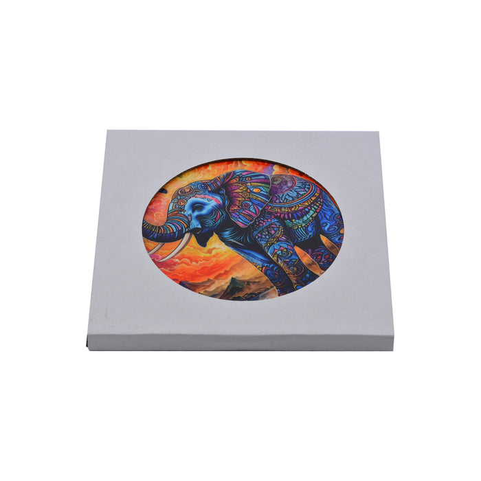 Posaolla colgante ceramica corcho elefante hilo rojo 4217-4