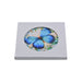 Posaolla colgante ceramica corcho mariposa hilo celeste 4215-5