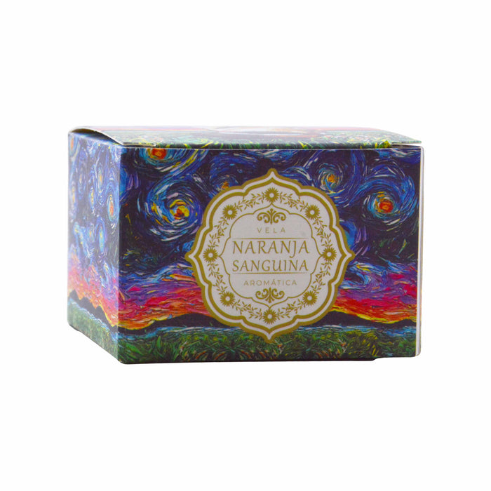 Velas aromaticas pintura gato calico metal 4071-2
