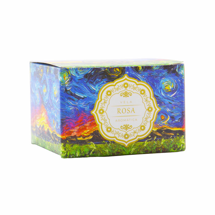 Velas aromaticas pintura gato romano metal 4071-3