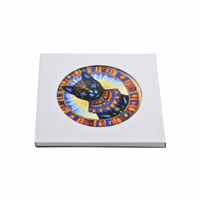 posaolla colgante ceramica corcho gato egipcio caras 4086-5