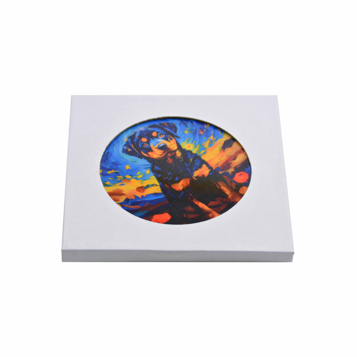 posaolla colgante ceramica corcho perro Rottweiler 4067-9