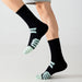 Calcetin algodon deportivo absorbente largo rayas 5136
