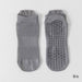 Calcetin algodon hombre yoga corto  antideslizante gris 4090-2