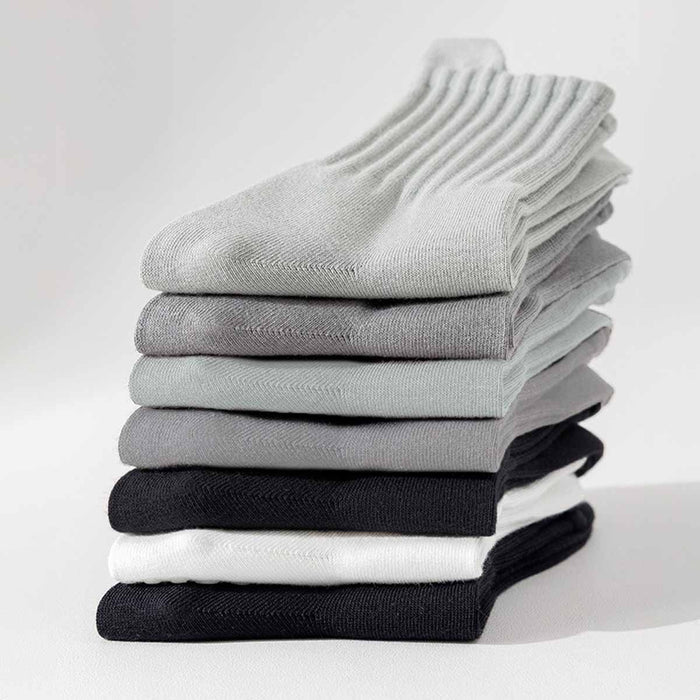 Calcetin algodon hombre yoga largo antideslizante detalle 4094