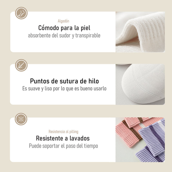 Calcetin algodon largo 2 rayas 4093 