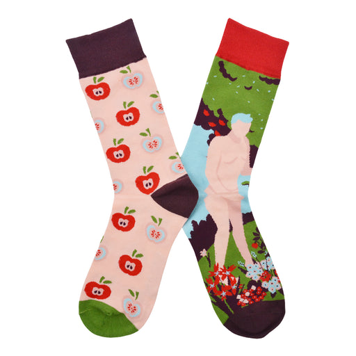 Calcetin algodon largo ab doble diseno  adam eva AB-19