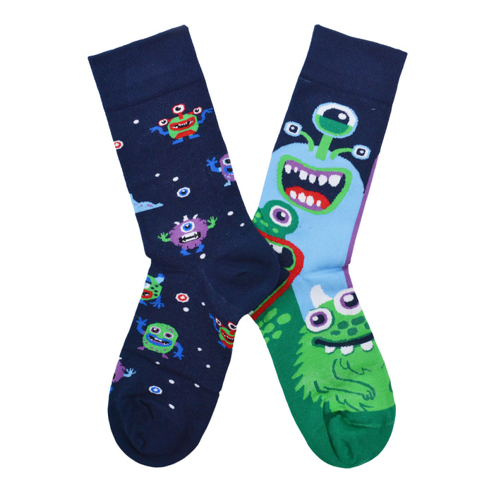 Calcetin algodon largo ab doble diseno monstruos AB-5