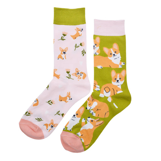 Calcetin algodon largo ab doble diseno perros AB-38