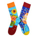 Calcetin algodon largo ab doble diseno van gogh pintura AB-23
