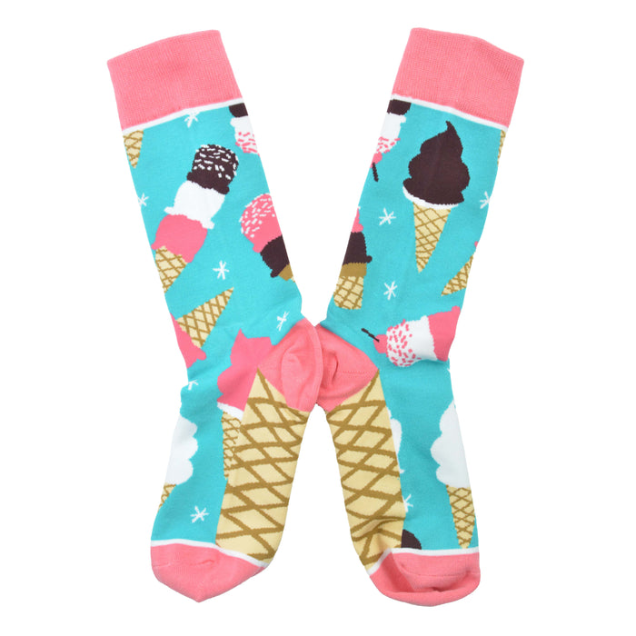 Calcetin algodon largo barquillas helados 259