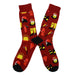 Calcetin algodon largo bomberos herramientas hombre 647