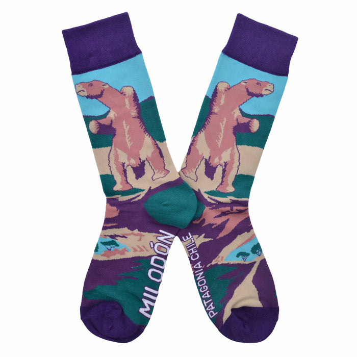 Calcetin algodon largo chile turista milodon mujer 357