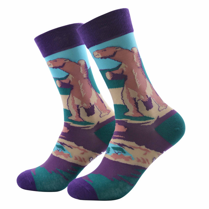 Calcetin algodon largo chile turista milodon mujer 357