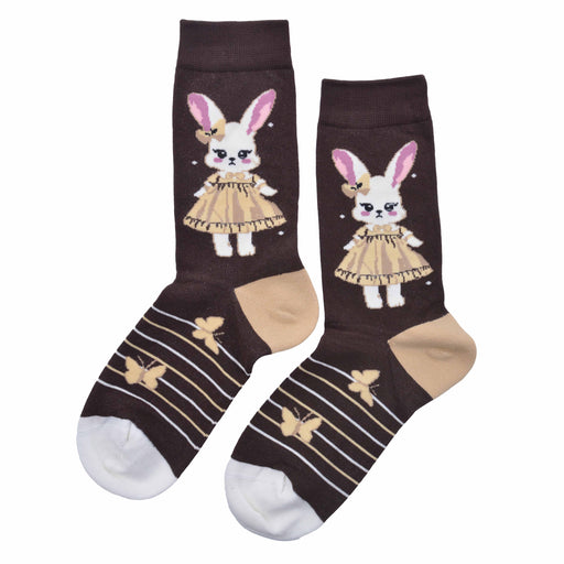 Calcetin algodon largo coneja vestido 325