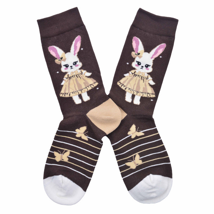 Calcetin algodon largo coneja vestido 325