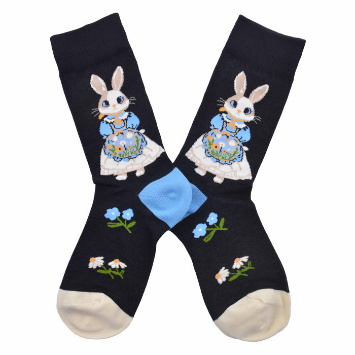 Calcetin algodon largo coneja vestido 327