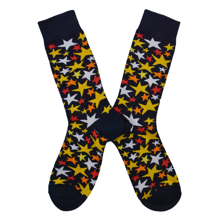 Calcetin algodon largo estampado estrellas colores 265