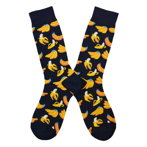 Calcetin algodon largo estampado racimos platanos 249