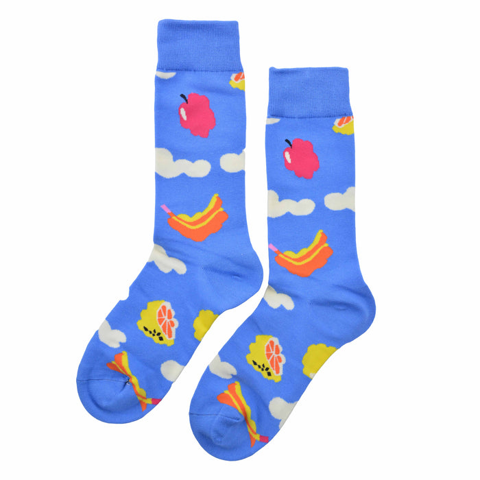 Calcetin algodon largo frutas 347