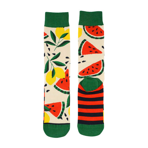 Calcetin algodon largo frutas sandia 256