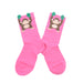 Calcetin algodon largo fucsia mono gorila 390 