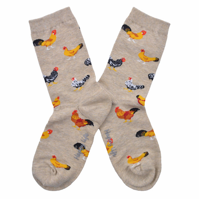 Calcetin algodon largo gallos colores 336