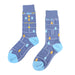 Calcetin algodon largo pacman fantasmas video juego talla 30-35 2113-92