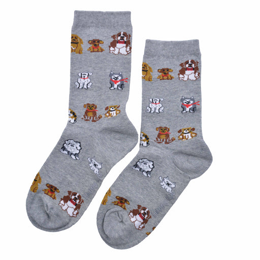 Calcetin algodon largo perros colores 338