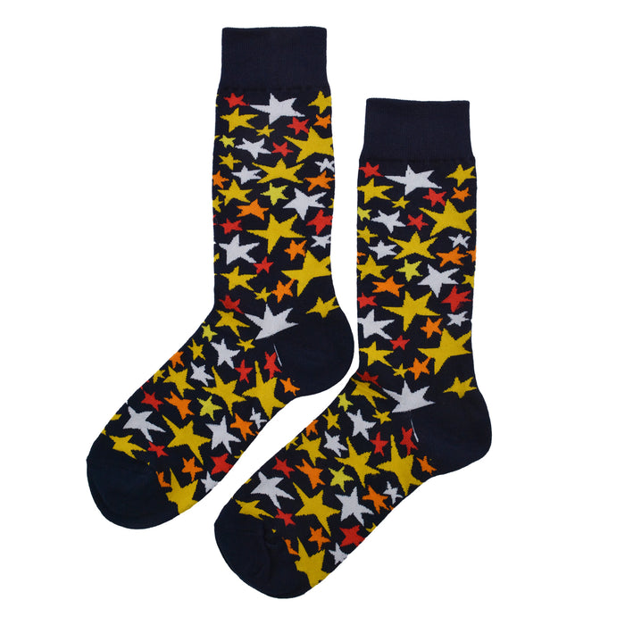 Calcetin algodon largo estampado estrellas colores 265