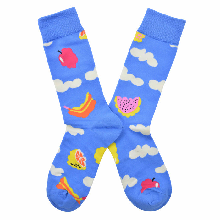 Calcetin algodon largo frutas 347