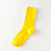 Calcetin algodon largos mujer colores amarillo 4104-9