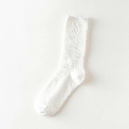 Calcetin algodon largos mujer colores blanco 4104-5