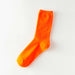 Calcetin algodon largos mujer colores naranja 4104-7