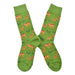Calcetin algodon largo verde venado 241