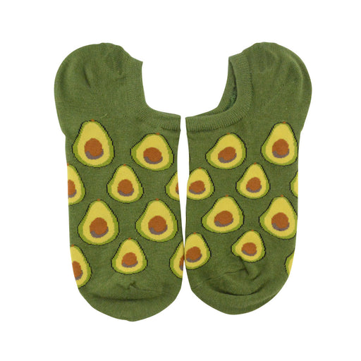 Calcetin corto invisible algodon palta verde 3523