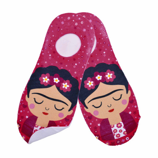 Calcetin invisible poliester frida khalo frambuesa 3