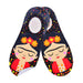 Calcetin invisible poliester frida khalo negro 7